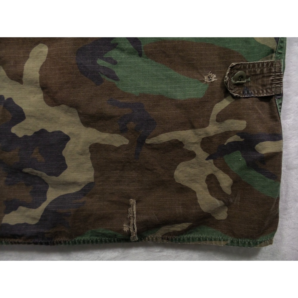 Military Coat Mens Size Medium Regular Green Woodland Camo BDU Combat Marines - Picture 7 of 13